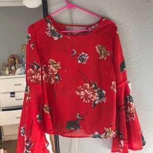 Charlotte Russe red blouse